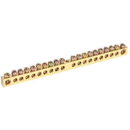 Шина PEN "земля-ноль" 6х9мм 20/1 (20 групп/крепеж по центру)  11-2362