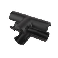 Тройник открывающийся IP40 d16мм черн.  50616B