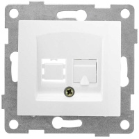 Розетка компьютерная 1-м СП Bravo RJ45 механизм бел.  С10К1-001