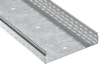 Лоток листовой перфорированный ESCA 7 80х400 L2500 сталь 2.0мм HDZ  CLP10-080-400-200-D25-HDZ