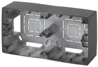 Коробка наклад. монтажа 2 поста 12 антрацит 12-6102-05 ЭРА Б0043174