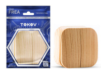 Выключатель 2-кл. ОП Frea 10А IP20 250В АБС-пластик сосна  TKE-FR-V2-C25