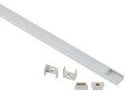 Комплект с накладным анодированным профилем 1506-1m 15х6мм. 1м САВ262 сереб.  Б0062757 Комплект с накладным анодированным профилем 1506-1m 15х6мм. 1м САВ262 сереб.  Б0062757