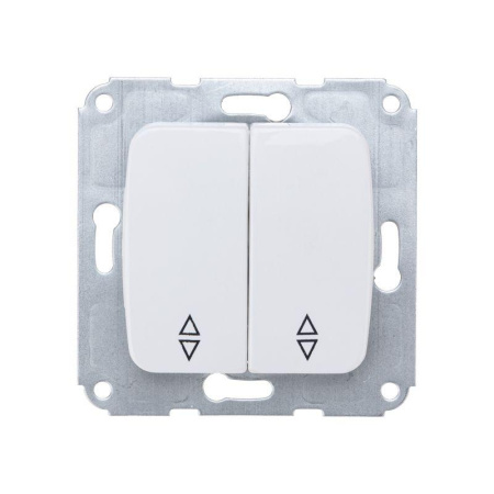 Переключатель проходной 2-кл. СП DEA 10А механизм бел.  KR-78-0207