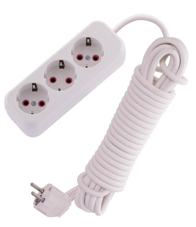 Удлинитель 3х7м с заземл. 16А IP20 Lila  720-0307-301