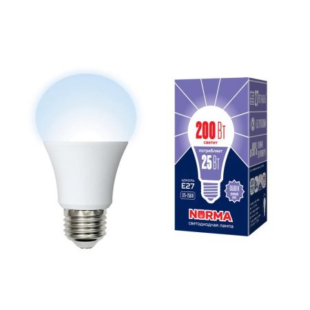 Лампа светодиодная LED-A70-25W/6500K/E27/FR/NR Norma 25Вт матовая 6500К холод. бел. E27 (упак. картон)  UL-00004471