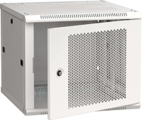 Шкаф LINEA W 9U 600х600мм перфорированная дверь RAL7035  LWR3-09U66-PF
