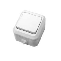 Выключатель 1-кл. ОП 10А IP44 п/герм. бел.  18300