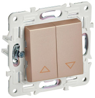 Выключатель жалюзи SKANDY 10А SK-V12Sa песочн.  SK-V15-0-10-K98