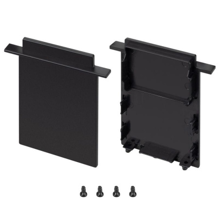 Заглушка SL-LINIA52-3L-F-HIGH BLACK глухая пластик (комплект)  044704