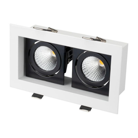 Светильник светодиодный CL-KARDAN-S180x102-2x9W Day WH-BK 38 deg IP20 металл  024129