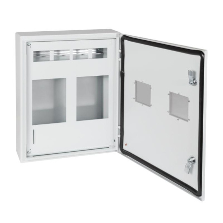 Корпус металлический ЩУРн-ПРО-3х2-МП/18-550х470х147-IP66-УХЛ1 (3фх2 счетчика на МП с окном учета 18 модулей ПРО)  367476