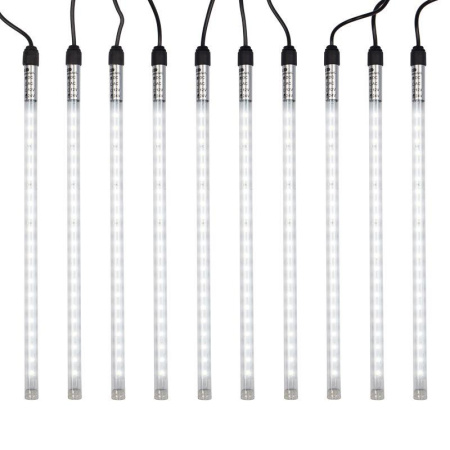 Гирлянда светодиодная "Тающие сосульки" 10шт х 30см шаг 100см 420LED бел. 36Вт 24В IP65 соединяемая  256-425