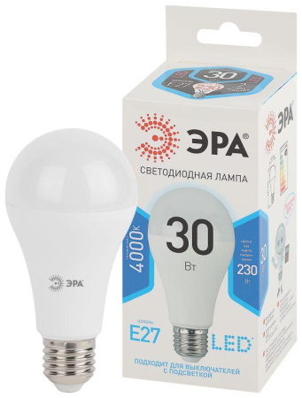 Лампа светодиодная LED A65-30W-840-E27 30Вт A65 грушевидная 4000К нейтр. бел. E27  Б0048016