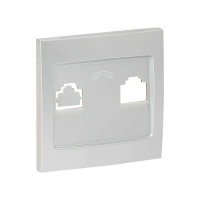 Панель лицевая Валенсия для розетки Phone 1-м сталь PROxima  EST01-L-034-30