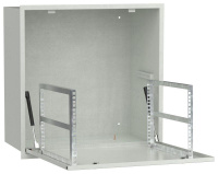 Шкаф встраиваемый потол. 6U 600х600мм дверь метал. серый LINEA R  LR35-6U66-MF
