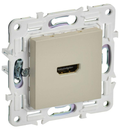 Розетка HDMI SKANDY SK-H01B беж.  SK-H10-K10
