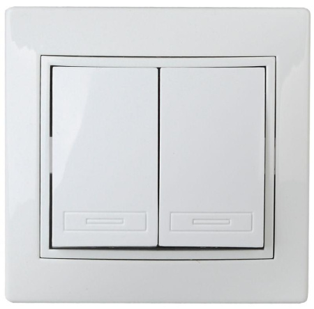 Выключатель 2-кл. СП Plano 10А IP20 1-104-01 250В бел.  Б0053758