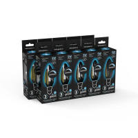 Лампа светодиодная филаментная Black Filament 5Вт свеча 4100К нейтр. бел. E14 450лм диммир.  103801205-D