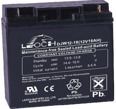 Аккумулятор 12В 18 А.ч LEOCH DJW12-18 LEOCH