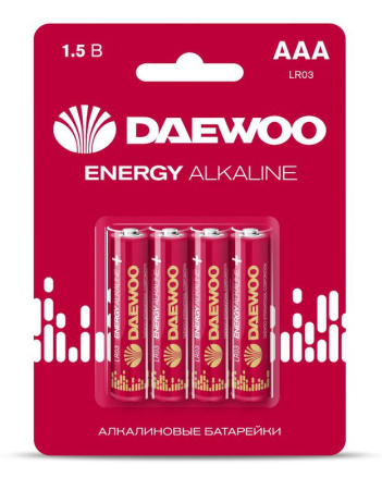 Элемент питания алкалиновый AAA/LR03 1.5В Energy Alkaline 2021 BL-4 (уп.4шт)  5029903