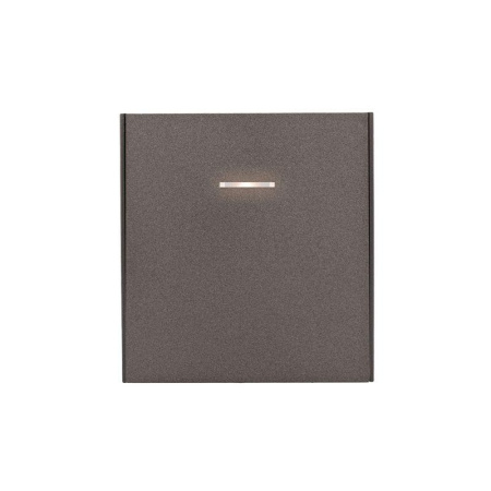 Выключатель STRONG 1кл с подсветкой 10А MIELE с/у графит  KR-78-0713-6