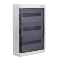 Щиток настенный 54мод. IP65 с дверцей с клеммн. блоком 63А сер.  RB54W6TGD