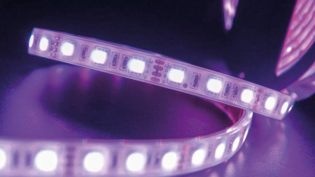 Лента светодиодная стандарт 5050 60LED/м 14.4Вт/м RGB 12В IP68 со скотчем 3М (уп.5м)  00-00009268