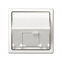 Адаптер на 1 RJ45(12) коннектор 75528; 75540; 75541; 75544-39 наклонный 73 Loft бел. 73085-60