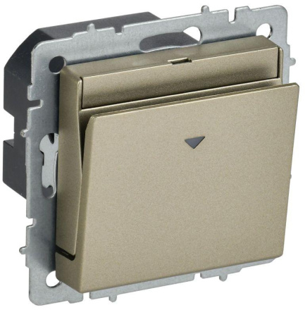 Выключатель карточный BRITE 30А ВС10-1-8-БрШ механизм шампань  BR-V11-0-10-K37