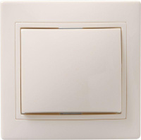 Выключатель 1-кл. СП Кварта 10А IP20 ВС10-1-0-ККм крем.  EVK10-K33-10-DM