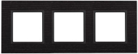 Рамка 3-м 14-5303-05 дерево Elegance черн. дерево+антрацит ЭРА Б0034577