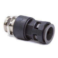 Муфта "труба-коробка" с герметичным уплотнением с металлической резьбой IP68 DN 36мм М50х1.5 полиамид черн.  MARO-36M50N