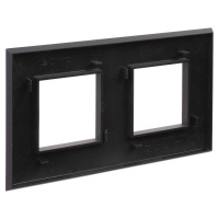 Рамка 2-м 4мод. Avanti "Черный матовый"  4412904