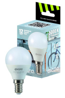 Лампа светодиодная FLL-G45 12Вт E14 5000К 230В 50Гц  5038592