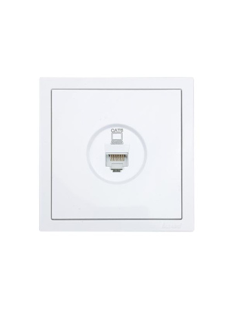 Розетка компьютерная 1-мест. СП ZIMA бел.  704-0288-140