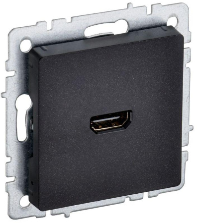 Розетка СП BRITE HDMI РHDMI-0-БрЧ механизм черн.  BR-H10-K02