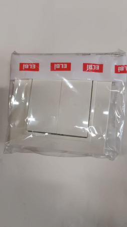 Выключатель 2-кл. 1мод. СП Zena 10А IP20 крем.  500-010300-202
