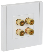 Аудиорозетка 4-м FORTE&PIANO FP239 бел.  FP-S40-K01