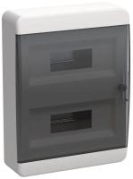 Корпус пластиковый ЩРН-П-24 IP41 черн. прозр. дверь TEKFOR  TF5-KP12-N-24-41-K01-K03
