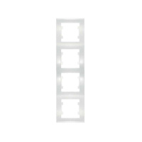 Рамка 4-м Бриллиант верт. бел. UNIVersal 7947496