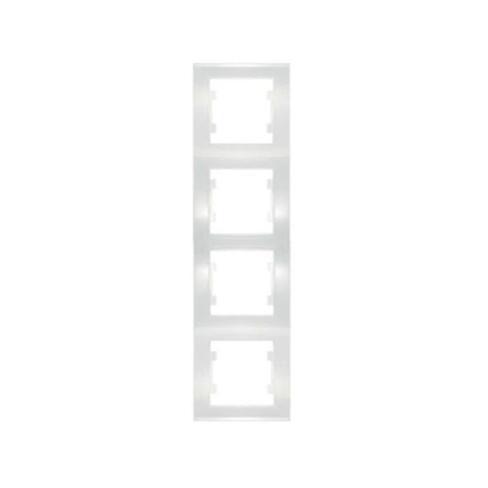 Рамка 4-м Бриллиант верт. бел. UNIVersal 7947496