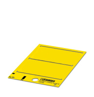 Табличка пластиковая US-EMLP (100X60) YE  0828909