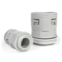 Муфта вводная для гофрированных труб ВМ-ГТ d32мм сер.  PR08.3271