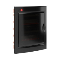 Щиток встраиваемый 24мод. IP41 с дверцей с клеммн. блоком 63А черн.  RB24B4TBD