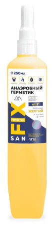 Герметик анаэробный для соединений больших диаметров (от 1дюйма) 250мл жел. SANFIX  40751