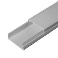 Кабель-канал 40х16 L2000 с двойн. замком RAL7035 сер.  PR03.0074