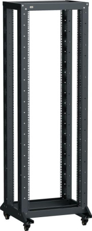 Стойка 2-рамная 37U 600х600мм на рол. черн. LINEA F  LF05-37U66-2RM