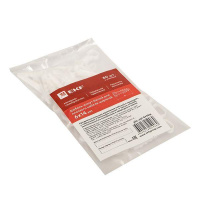 Дюбель-хомут d6х14мм для плоского кабеля белый (уп.100шт) PROxima  plc-cd1-6x14w