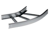 Угол горизонтальный 45град. 50х500 R-300 лонжерон 1.5мм в компл. с крепежн. элемент. и соед. пластинами гор. оцинк.  LIC0535KHDZ